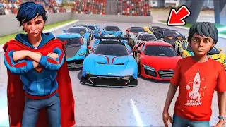 طفل سوبرمان وتحدي السيارات الخارقة😱🔥!! | قراند