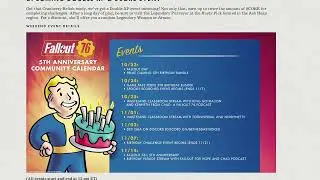 FO76 NEWS FROM BETHESDA 10/31/23 BIRTHDAY CELEBRATION COMING SOON! Fallout 76 Birthday Rewards Gifts