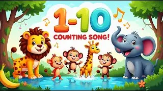 🌈 Learn to Count with Jungle Animals! | chuguchoo Kids Song 1-10