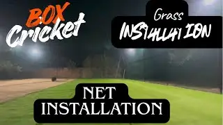How to install Box cricket net & Artificial Grass #boxcricket