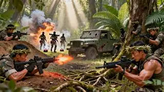 Death Trap! Special Ops use a decoy car to lure terrorists into a jungle kill zone. No survivors!