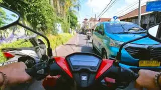 Drive along Kuta Promenade and Legian Street. Bali 2023