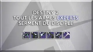 [DESTINY 2] - TOUT LES EXPERTS SERMENT DU DISCIPLE GOD ROLL