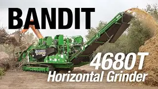 BANDIT BEAST 4680 Track Horizontal Grinder: The Biggest Baddest Recycling Beast in the Business!