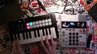 Arping on the Teenage Engineering KO2 and Novation Launchkey Mini 25 mk4