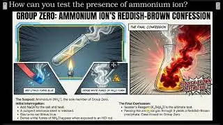How can you test the presence of ammonium ion?