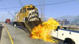 GTA 5 Crazy train on street vol.1