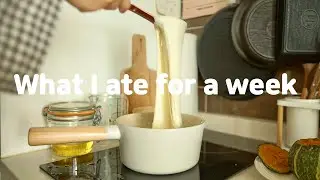 ENG)일주일동안 먹은 것들만 찍은 자취생 일상 브이로그 (What I ate for a week)