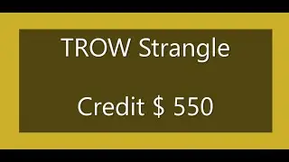 TROW 25 Nov  T Rowe Price Short Strangle Adjusted