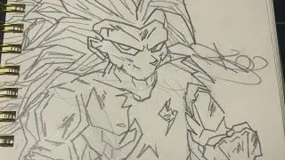 SSJ3 Goku drawing!