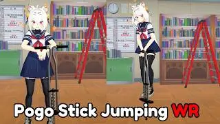 Filian Goes For The Pogo Stick Jumping World Record