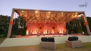 Traditional dayro decor setup by Radhe Corporation at Ahmedabad