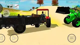🔴Drive JCB and Uploading 🪨🏗Stone From Dumper🌋 Truck in Game #truck #jcb #tractor #dumper #games 0139