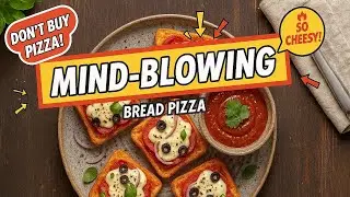 Quick & Easy Bread Pizza Recipe 🍕| Instant Tawa/Pan Pizza (No Oven!)