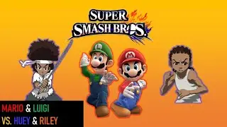 Mario & Luigi Vs Huey & Riley !! Super Smash Bros!! 