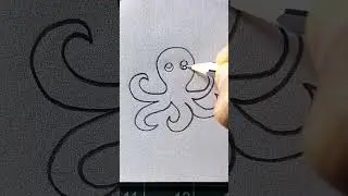 how to draw an octopus 🐙