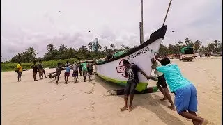Fishing with local fisherman at COLVA BEACH (South GOA)
