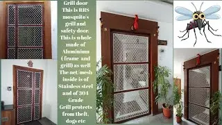 Mosquito grill/safety door complete details (service available in Hyderabad) #grilldoor #safetydoor