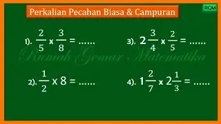 Cara Menghitung Perkalian Pecahan #pecahan