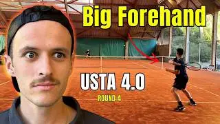 Pure WHIP Power with his Forehand - Road to UTR 8 - vs Evan