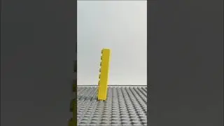 stretchy lego brick animation 6  #lego #legoanimation #legostopmotion #stretch #asmr #yellow