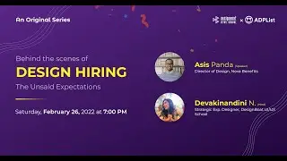 Behind the scenes of Design Hiring - The Unsaid Expectations | ADPList x Designboat
