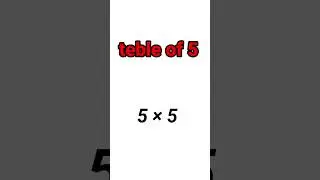 5ka table #Table of 5 #Learn to table 5 #short #trending #newshorts