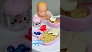 Unbox and Create New Miniverse Baby Food 🥹❤️ #miniverse #makeitmini #miniversebaby #miniature