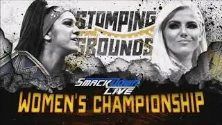 Bayley vs. Alexa Bliss - Official Match Card 4K - WWE Stomping Grounds 2019