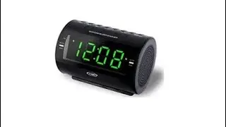 ⏰📻🔋#Battery & Setup-#Jensen AM/FM Dual Alarm Clock Radio With Nature Sounds-Model-JCR-210