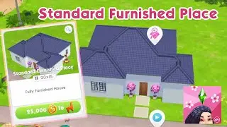 The Sims Mobile 'Standard Furnished Place' house template tour