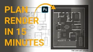 Architectural Floor Plan Rendering &ndash; Full Tutorial in Photoshop (Step by Step for Beginners)