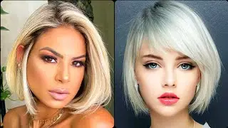 Short Stacked Bob Haircuts ForLadies With StraightHair/Short HairHairstyles Viral Images
