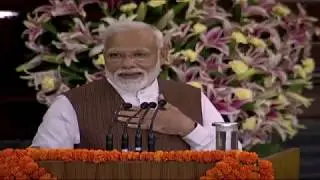 English translation of PM Modi's speech in the Central Hall of the Parliament in New Delhi