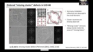 Investigating local structures of MOFs using atomic-resolution transmission electron microscopy
