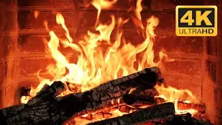 🔥 The MOST Beautiful Fireplace 🔥 Crackling Fire Sounds & Warm Burning Logs | Fireplace 4K Ambience