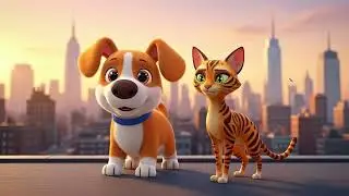 Milo & Luna in the Big City | Fun Kids Song About Animals in New York