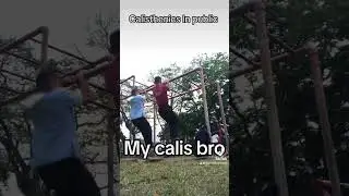 Calisthenics in public Pull Up training #motivation #cttoofmusic #Inern #educ_crim