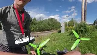 Chasing Train in VR | FPV drone