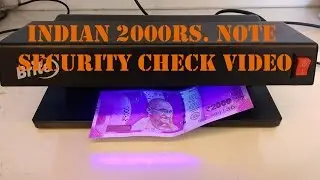2000Rs Note Security Check Under UV
