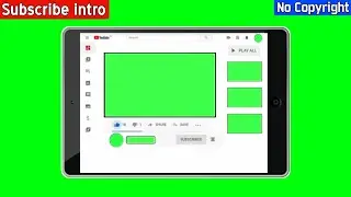 Subscribe intro no Copyright | Copyright free subscribe intro for YouTube channel with Tablet PNG