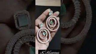 Stunning Rosegold Diamond 2LAYER Round Bali&rsquo;s #partywear#indemand#hotselling#attractive#originallook