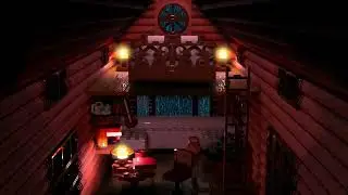 [LEGO] Cozy Tiny House with Rain Sounds