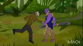 Thanos vs Jason Voorhees, Titan tv man Drawing Cartoon 2🔥