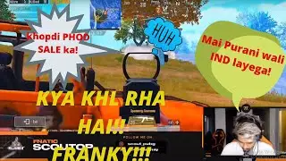 Scout pubg|Scout impressed by Franky(Fnatic 6th player), franky 20 solo kills 🔥🔥