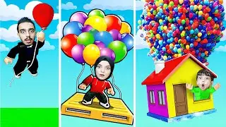 BALONLAR İLE UZAYA UÇTUK !! 😱 Roblox Balloon Simulator
