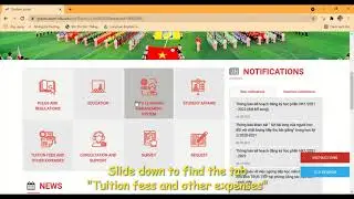 Video Guidance for Foreign Students to&nbsp;check tuition fee at the portal