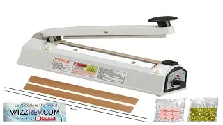VEVOR Impulse Sealer 8 inch Manual Heat Sealing Machine with Adjustable Heating