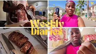 Weekly Diaries| Nail & Hair appointment|Baking banana Bread| Cooking