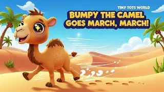 March, March, March Camel Song 🐪🎵 | Kids Fun Music| Tiny Tots World